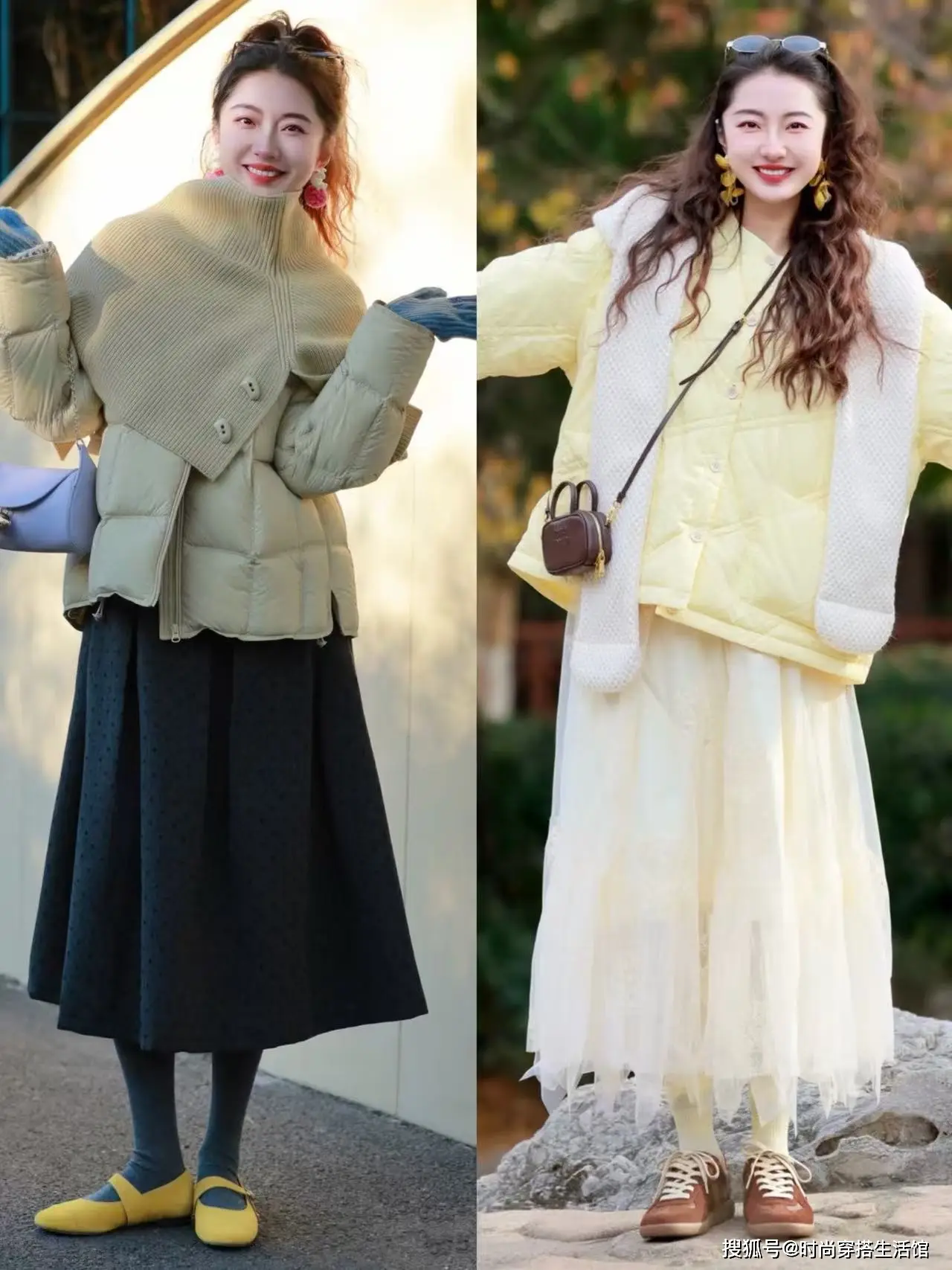 _穿黑白富贵灰色羽绒服的女生_穿黑白富贵灰色羽绒服显白吗