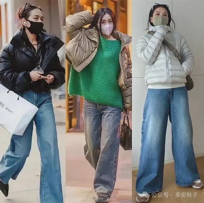 牛仔羽绒裤好穿吗_羽绒服牛仔裤穿搭_