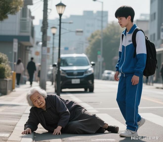 清华学生偶遇老人求助_清华学生扶老人_