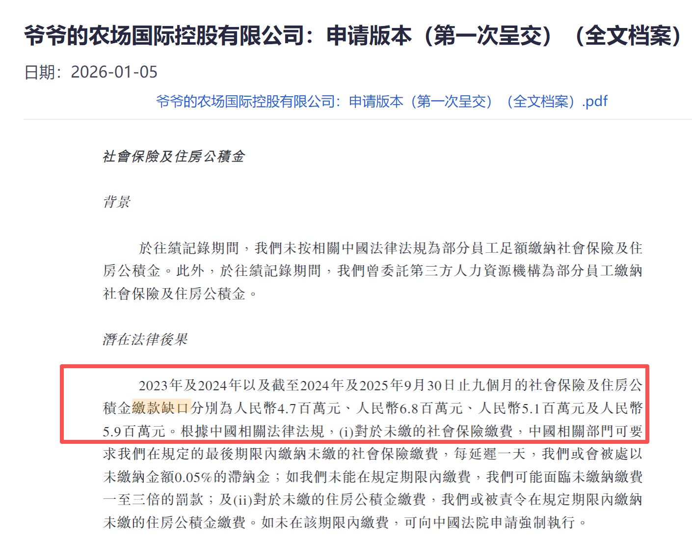 _欠缴1740万社保、公积金,“假洋牌”爷爷的农场冲刺上市_欠缴1740万社保、公积金,“假洋牌”爷爷的农场冲刺上市