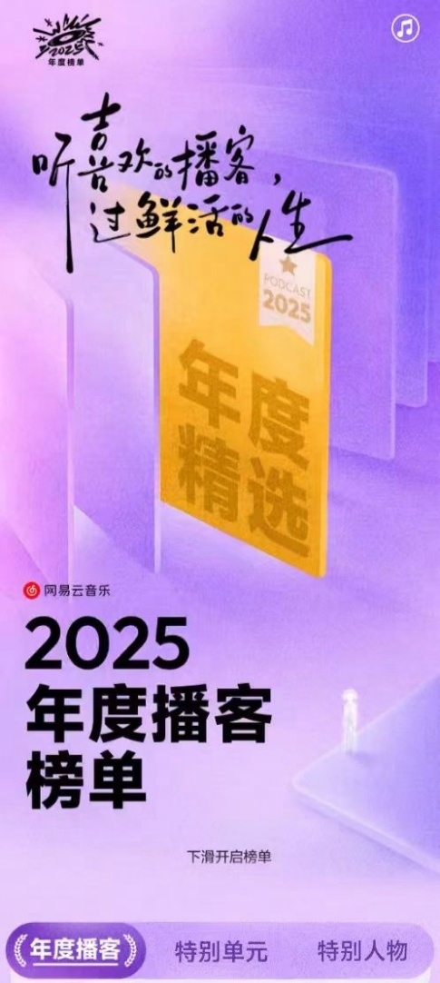 网易云音乐发布2025年度播客榜单 何美汐FM赵艾文刘飞Lufy等上榜年度劳模主播_网易云音乐发布2025年度播客榜单 何美汐FM赵艾文刘飞Lufy等上榜年度劳模主播_