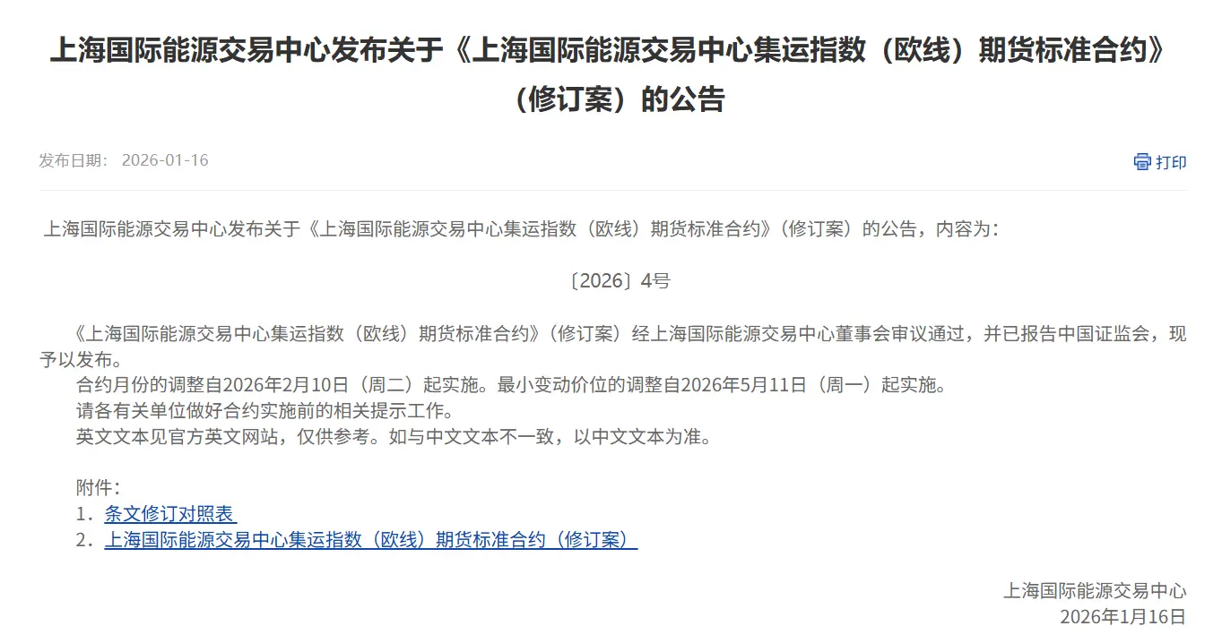 _推出航运期货_上期所航运指数