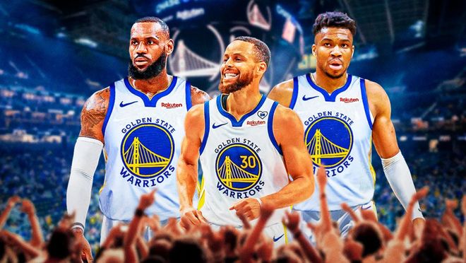 勇士球迷致敬詹姆斯__库里詹姆斯全明星