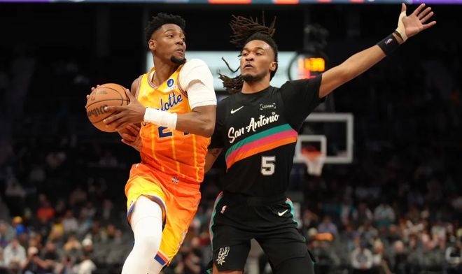 文班16+8不敌二轮秀,鲍尔准三双榜眼26分,黄蜂力克马刺6连胜_文班16+8不敌二轮秀,鲍尔准三双榜眼26分,黄蜂力克马刺6连胜_