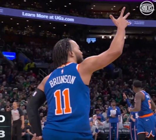 10战9胜！尼克斯大胜绿军升东部第二 布伦森31+8唐斯复出两双_10战9胜！尼克斯大胜绿军升东部第二 布伦森31+8唐斯复出两双_