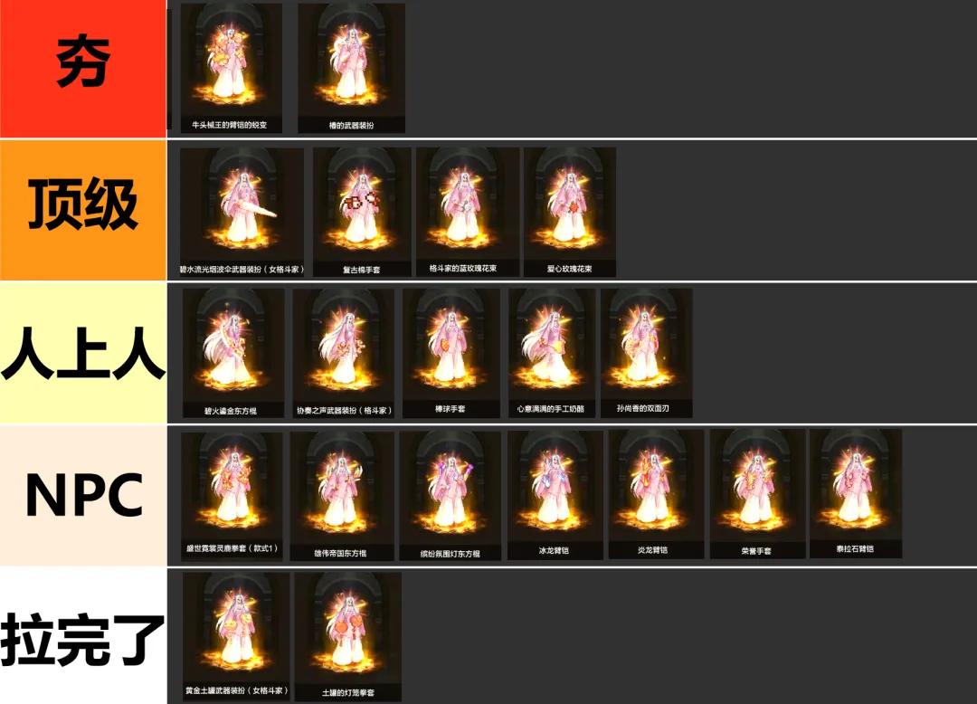 _dnf格斗家武器_格斗家武器