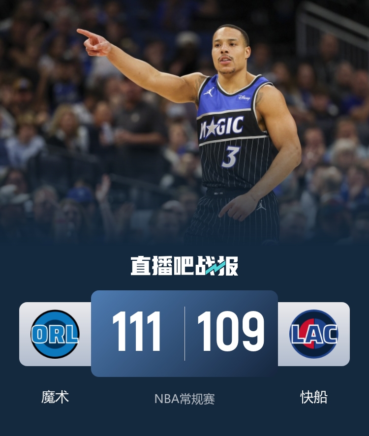 魔术险胜快船 贝恩36+5 伦纳德空砍37+8 马瑟林错失三分绝杀__魔术险胜快船 贝恩36+5 伦纳德空砍37+8 马瑟林错失三分绝杀