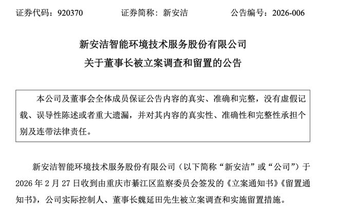 _北交所公司!920370,董事长被立案调查!_北交所公司!920370,董事长被立案调查!