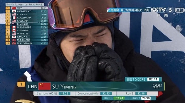 米兰冬奥会:苏翊鸣夺得中国首金!他哭了!_米兰冬奥会:苏翊鸣夺得中国首金!他哭了!_