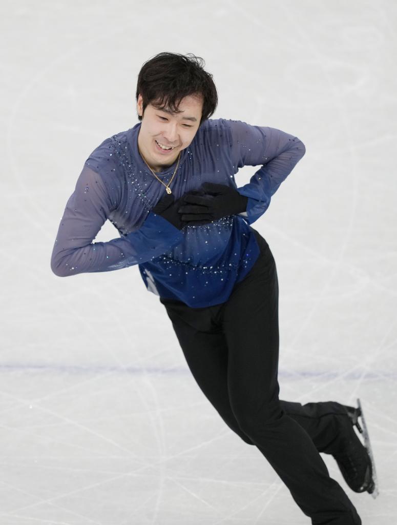 2月13日，金博洋在比赛中。新华社记者 李明 摄